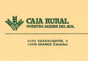 Caja rural Nuestra Madre del Sol